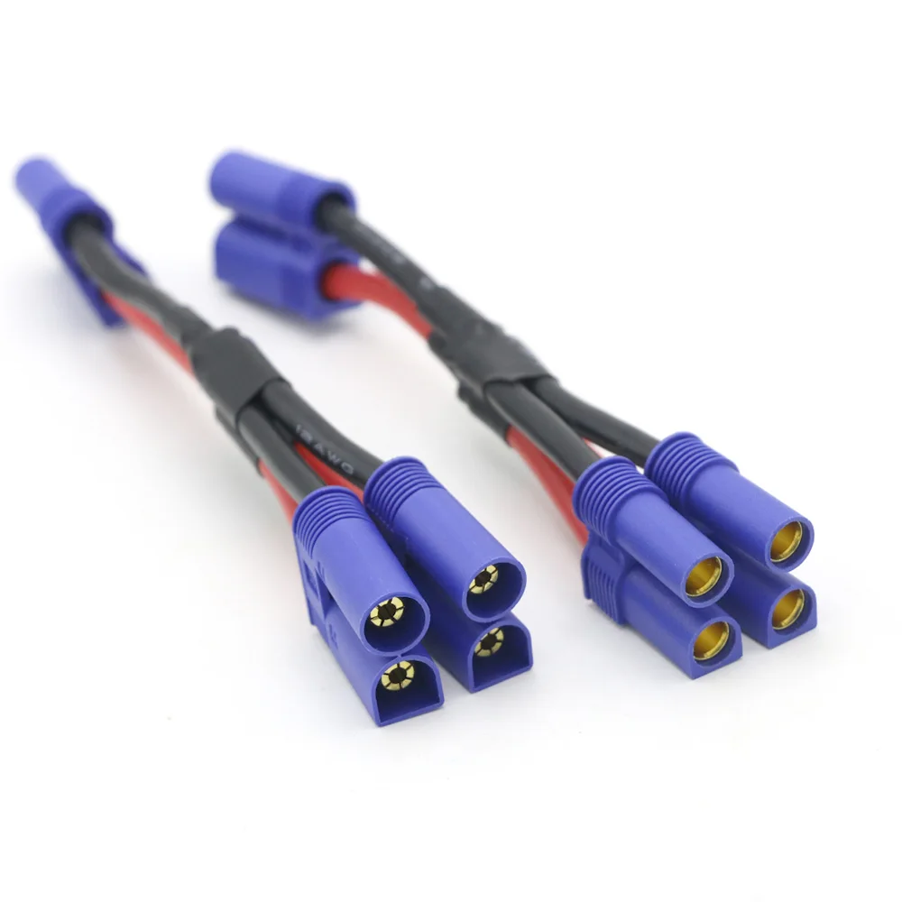 EC5 Параллельный разъем аккумулятора двойной удлинитель Y сплиттер 12AWG