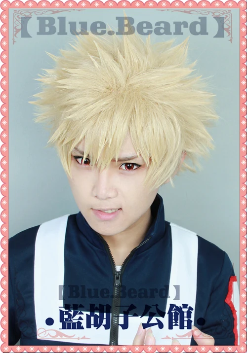 Аниме My Boku no Hero Academia Bakugou Katsuki Bakugo короткий термостойкий светлый льняной костюм