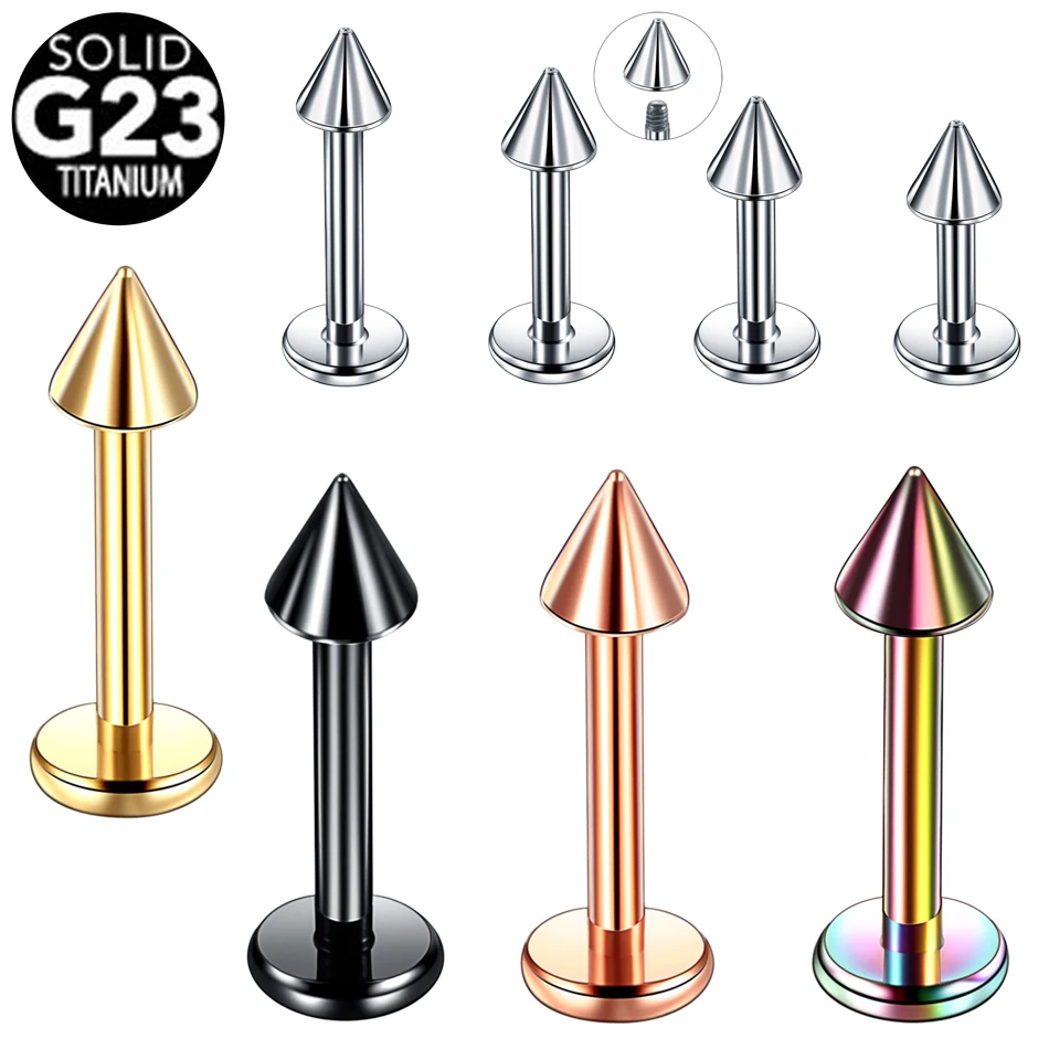 

1PC G23 Titanium 16G Lip Rings Labret Piercing Tragus Lip Ring Cartilage Earring Daith Conth Piercing Oreja Gold Body Jewelry