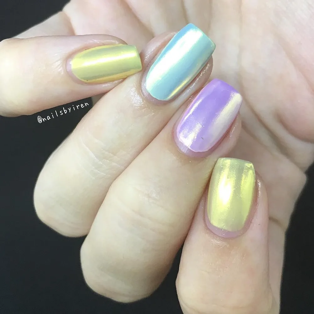 Polvo de manicura de polvo de brillo de uñas de concha de perla bonita Polvo de manicura de polvo de brillo de uñas de concha de perla bonita