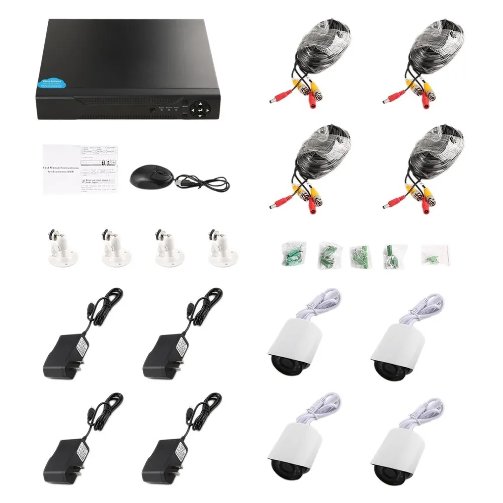 Security Camera System 4ch CCTV System DVR DIY Kit 4 x 1080P IP67