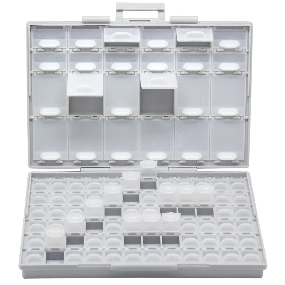 AideTek  Enclosure surface mount components assorted resistor capacitor plastics Storage transparent box Beads Storage BOXALL40 best tool backpack