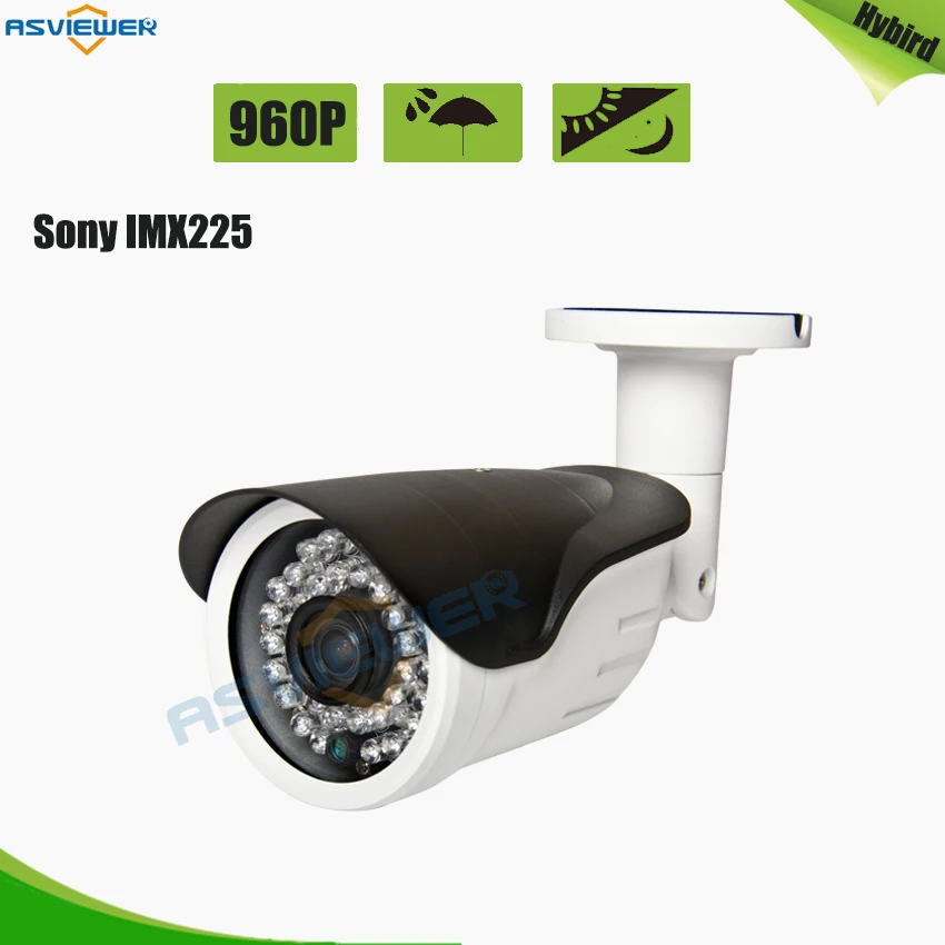 

1.3MP/960P AHD Camera 1/3'' IMX225 Sensor Outdoor Bullet Surveillance Camera Hybrid Camera With IR Cut Filter AS-AHD8310S1