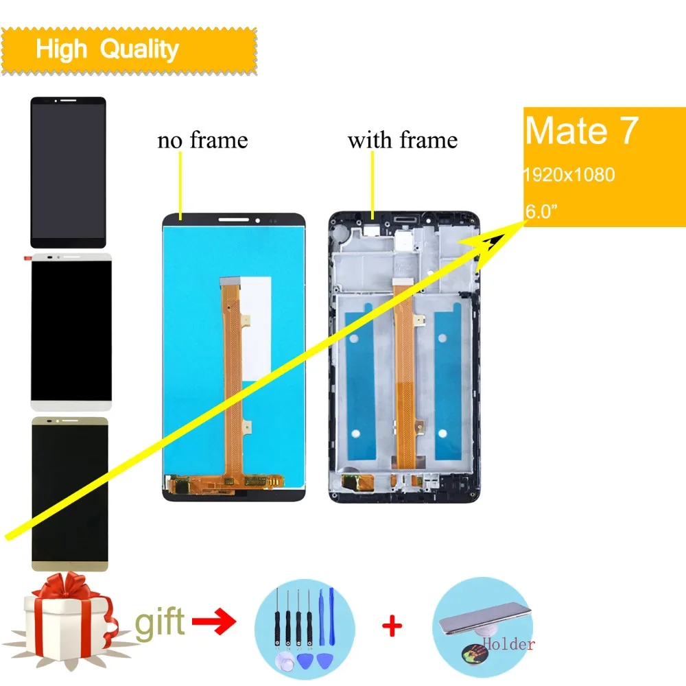 6'' LCD For HUAWEI Mate 7 LCD Display Touch Screen Digitizer