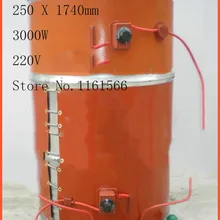 250X1740 мм 3000 Вт 220 В, Универсальный Масляный нагреватель для газа бак согревающий пояс силиконовый нагревательный элемент промышленный тепловой Гибкий Нагреватель Пленка
