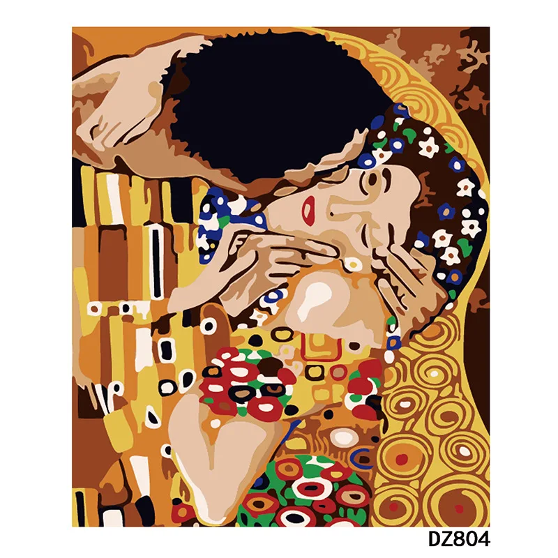 

Diy Painting By Numbers Abstract Kissing Couple Wall Art Home Decor Oil Paint Artwork Painting By Numbers Modern Acrylic 40x50cm
