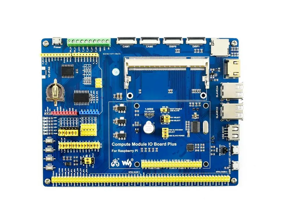 Raspberry Pi Compute Module 3+/32GB Development Kit type B, CM3+ IO Board, HDMI lcd, DS18B20, ИК-пульт дистанционного управления