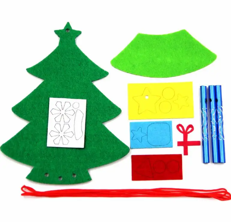 Kids DIY Christmas Wind Chimes Bells Educational Toy Craft Kits Decoration AL 