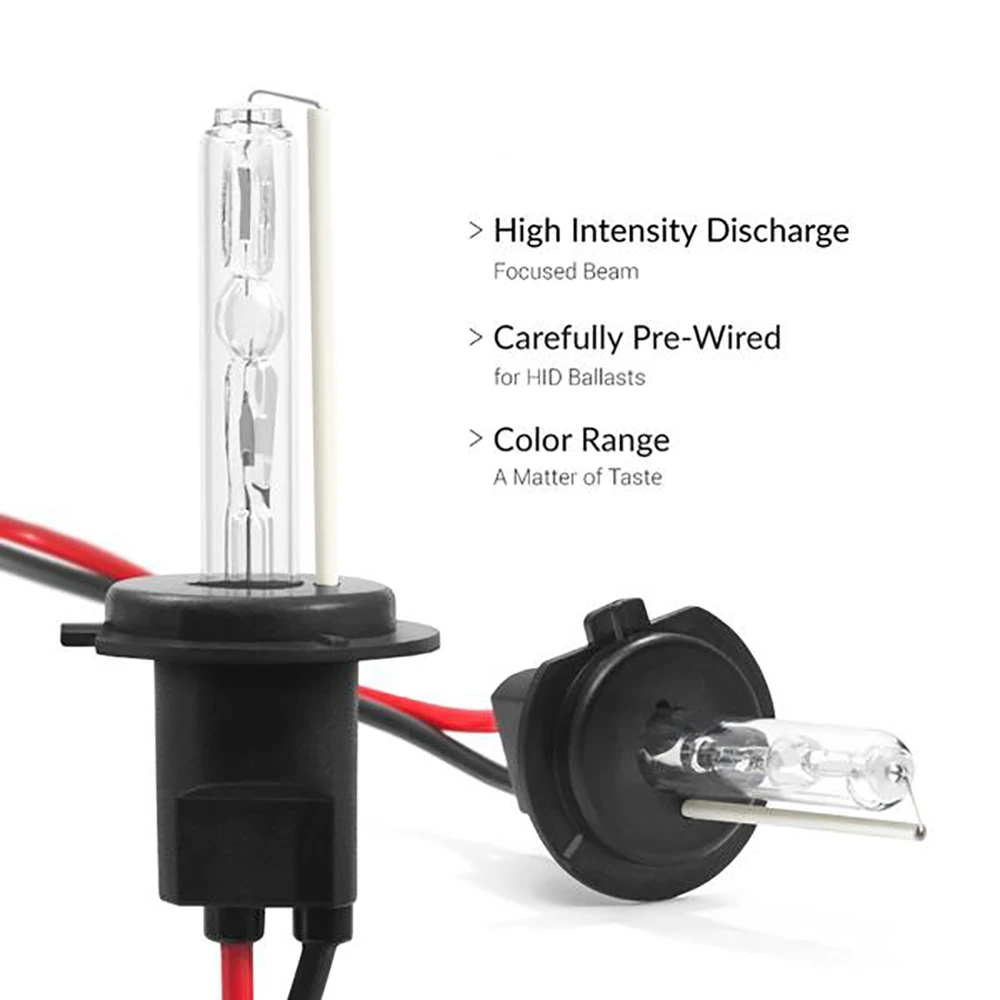 Tanie Xenon H7 35W AC 55W statecznik typu slim HID ksenonowa żarówka do przedniego reflektora 12V H1 H3 H11 h7 ksenonowa zestaw HID 4300k 6000k wymień lampę halogenową