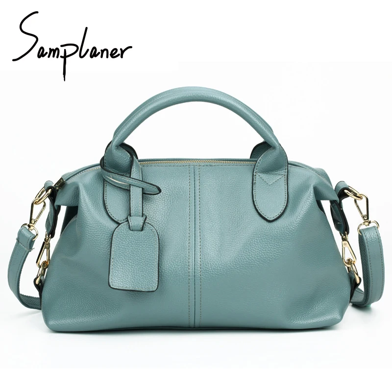 

samplaner High quality ladies personality Boston PU leather pillow Messenger ladies fashion handbag luxury brand shoulder bags