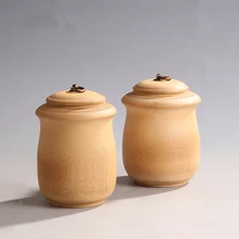 Бамбуковая деревянная чайная канистра с прямой пряжкой, коробки для хранения, контейнер для хранения, Бамбуковая чайная коробка, кофейные банки, все натуральные, ручная работа
