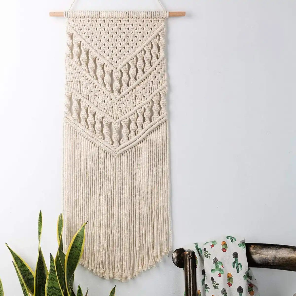Macrame Tejido Colgando De La Pared Boho Chic Bohemio Habitacion
