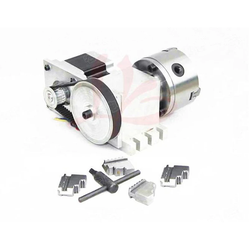 cnc router kits 4 Jaw 100mm chuck CNC rotary axis K12 100MM 4 jaw chuck