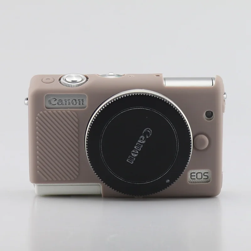 Мягкий силиконовый чехол для камеры Canon EOS M100, резиновый чехол, защитный чехол - Цвет: Grey