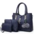 Famoso Saco de mulheres Marca 3 pçs/set Bolsas Bolsas de Ombro para As Mulheres 2018 Bolsa de Lona Ocasional Saco Do Mensageiro Saco Bolsas Feminina