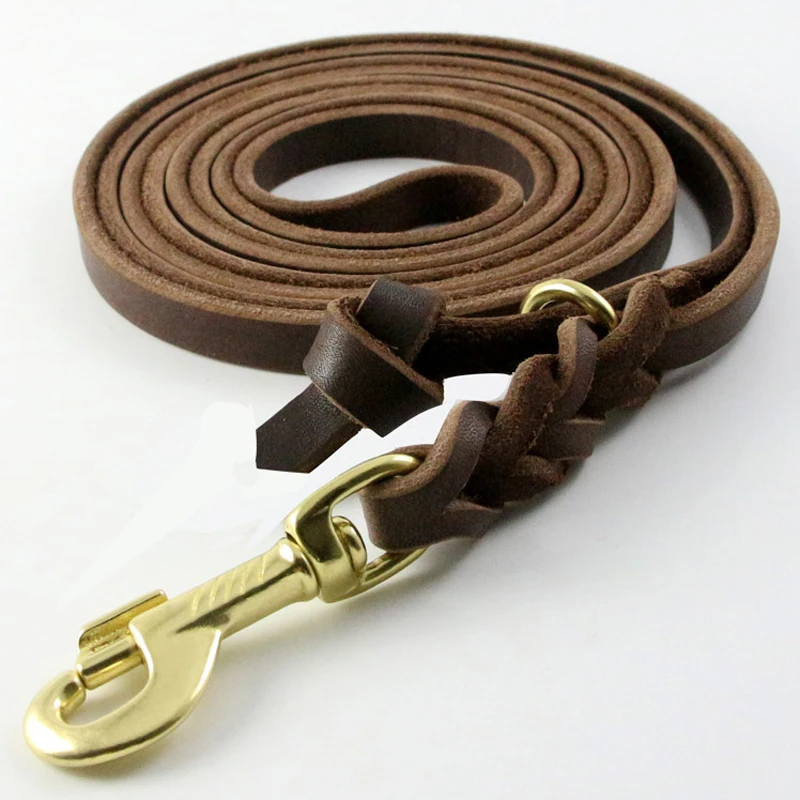 Pet Dog Leather Leashes Multifunction 100 Genuine Leather Pet Dog