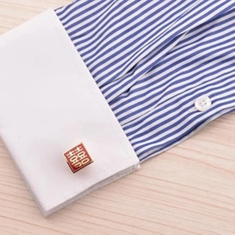 Fashion-Double-happiness-cufflinks-for-Mens-jewelry-shirt-Cuff-link-Button-High-Quality-Luxury-Wedding-Groom (3)