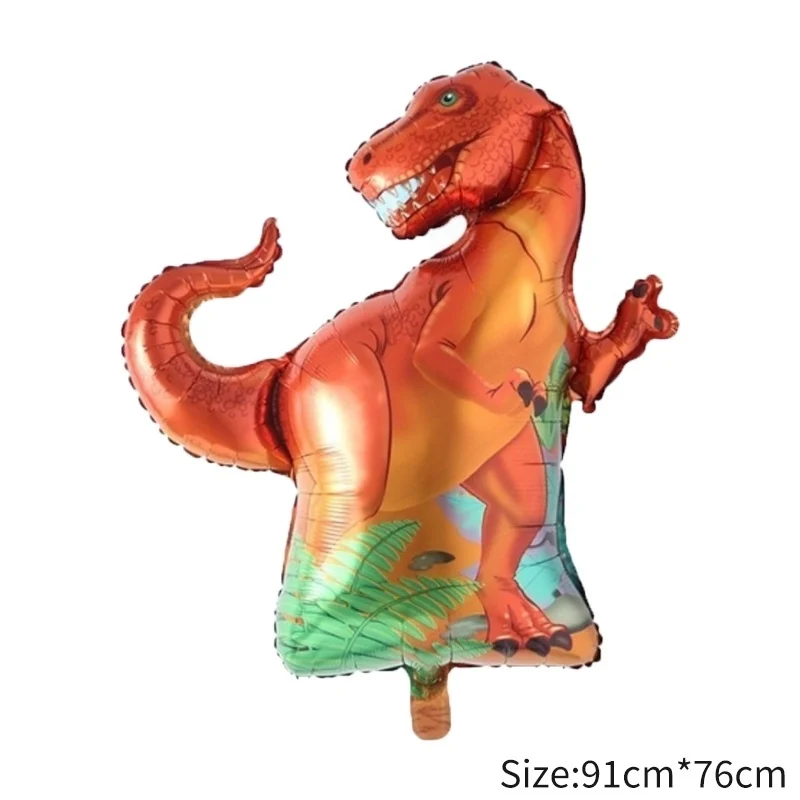 1 шт. гигантский динозавр фольгированный Шар Детские воздушные шарики в виде животных Динозавр день рождения для детей мир Юрского периода украшения шар - Цвет: Dinosaur 1