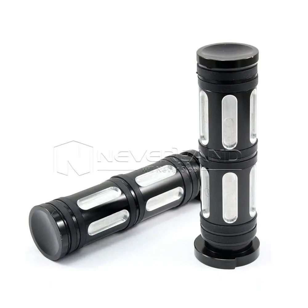 1" CNC Grips Motorcycle Handlebar Hand Bars For Harley Sportsters Iron