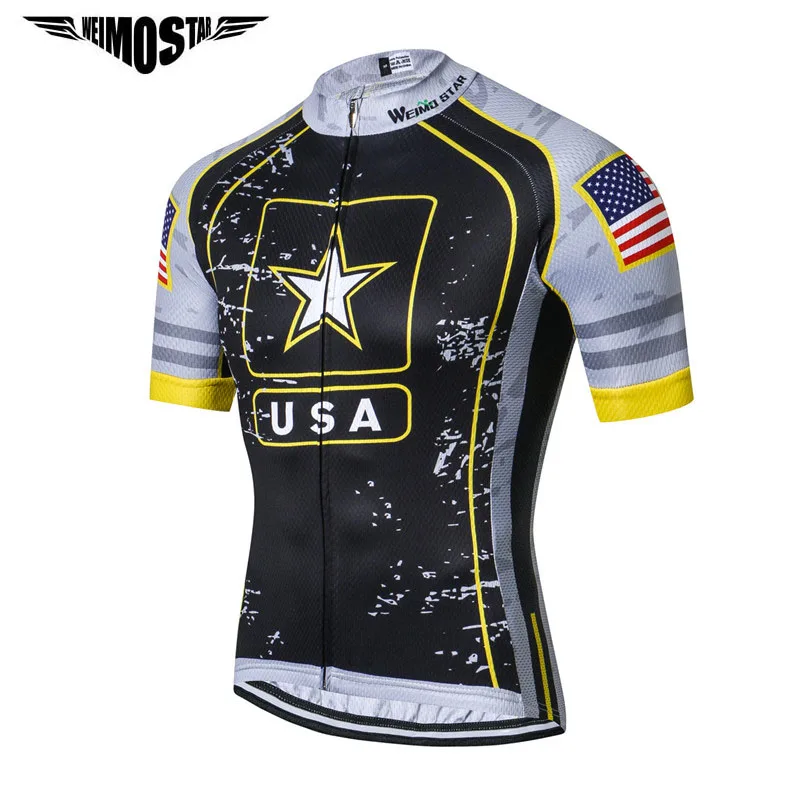 

Weimostar USA Army Team Cycling Jersey Men Racing Cycling Clothing Summer mtb Bike Jersey Downhill Bicycle Wear Clothes Ciclismo