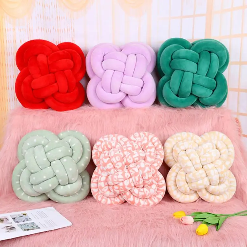 

Soft Knot Ball Cushions Bed Stuffed Pillow Home Decor Cushion Ball Plush Throw