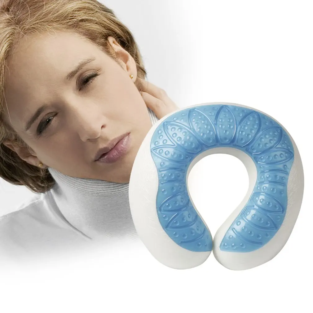 Sleep &amp Snoring Rebound Comfortable Memory Foam Pillow Bedding Orthopedic U Shape for Neck Pain Sleeping Pillows | Красота и
