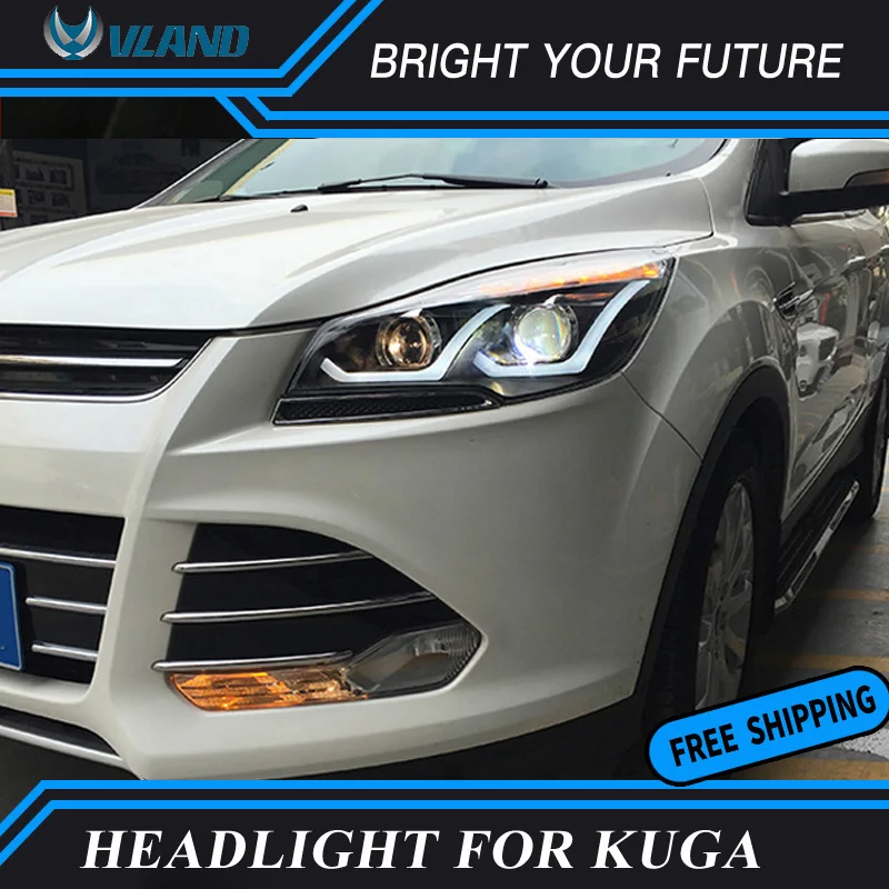 Car LED Strip Head Lamp LED Turn Light for Ford KUGA Headlight 2013