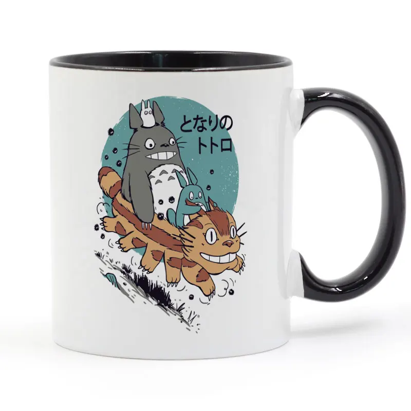 

My Neighbor Totoro Cat Bus Mug Coffee Ceramic Cup Creative DIY Gifts Home Decor Mugs 11oz T1497