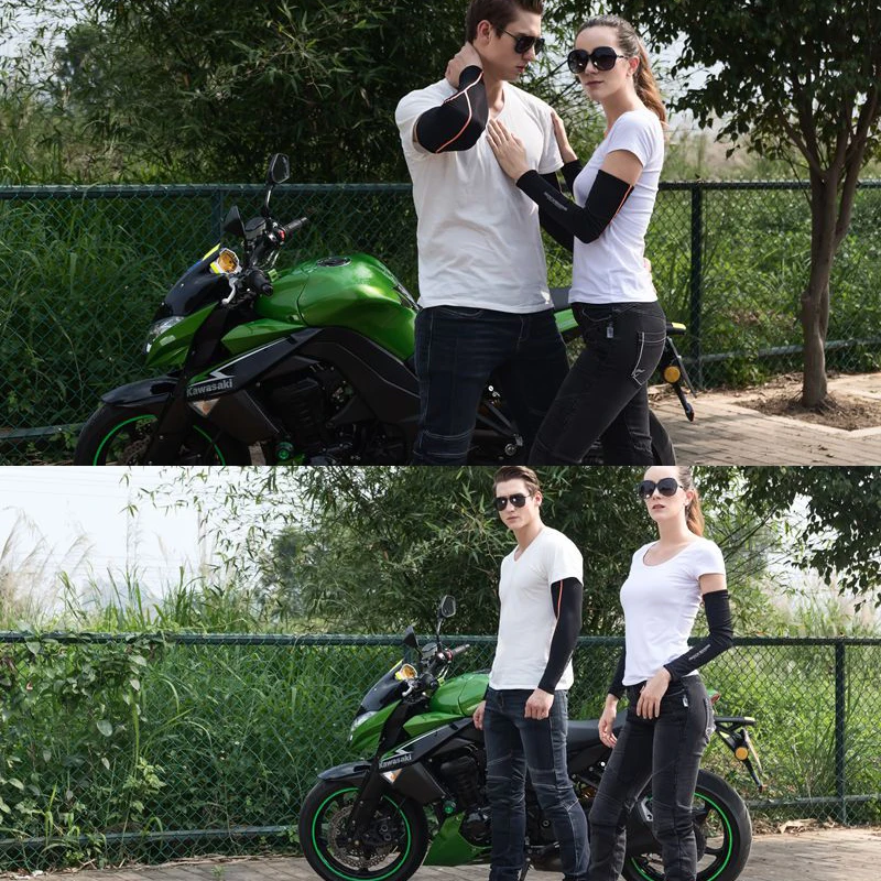 Anti UV Sunscreen Sleeves Motorcycle Protective Gear Quick-dry Arm Elbow Ultraviolet for Riding Cycling Fitness Sport Outdoor