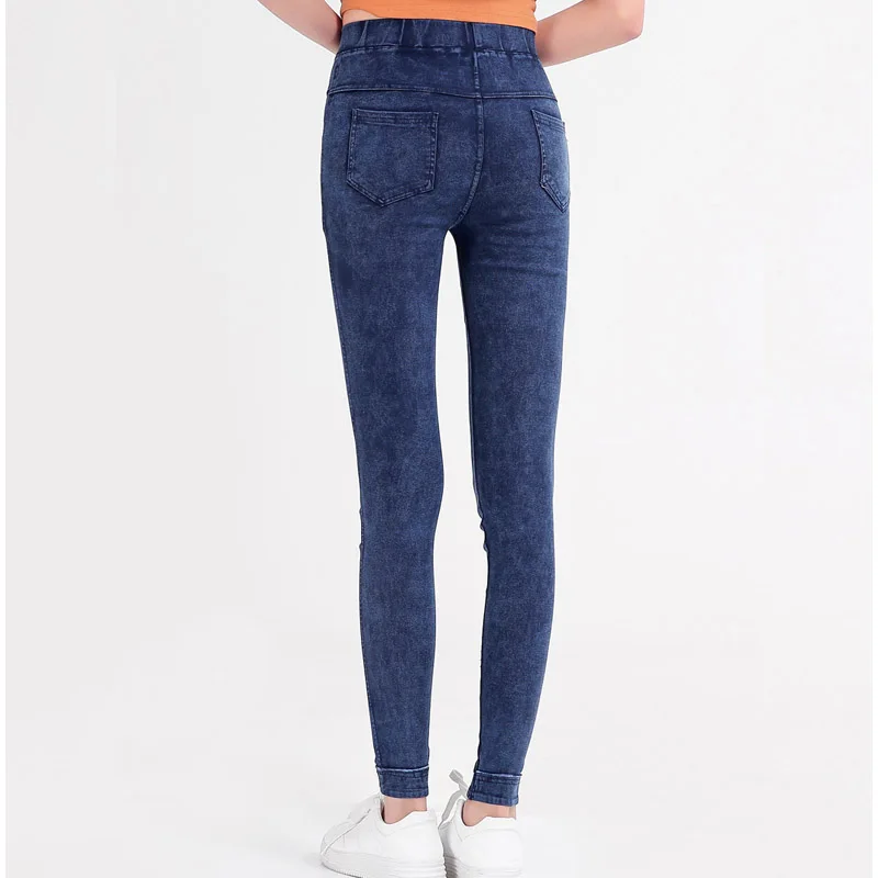 Ms. Spring and Autumn Wear Slim Slim High Waist Leggings Waist Hips Simple Solid Color Cropped Pants Ms. Spring and Autumn Wear Slim Slim High Waist Leggings Waist Hips Simple Solid Color Cropped Pants