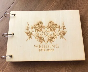 

Personalized Wedding Guest BookWedding Guest book,Rustic Wooden Guest Book,Custom Sign Book,Commemorate Wedding Gift,Anniversa