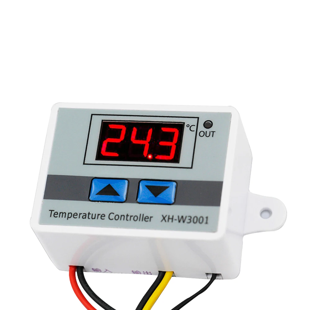 

W3001 Digital Thermometer DC 24V AC 110V 220V Outdoor Temperature Controller Regulator DS18B20 XH-W3001 DC 24V