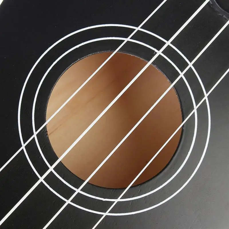 Укулеле комбо 21 укулеле черный сопрано 4 струны Уке Гавайи бас струнный музыкальный инструмент набор наборы+ тюнер+ струна+ ремень+ сумка
