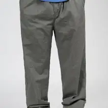 Повседневные мужские брюки из чистого хлопка с карманами