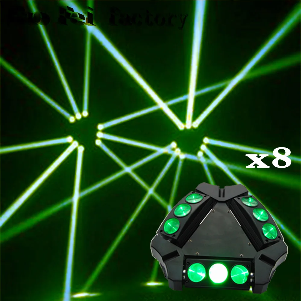 

DJ Disco Party Bar 3*3 9pcs 12W RGBW 4In1 LED Moving Head Spider Stage Light(8pcs/lot)