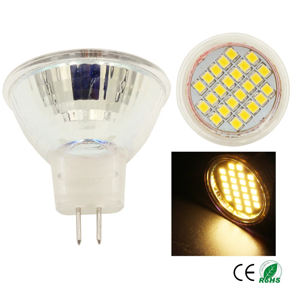 Светодиодная лампа высокой мощности SMD3528 MR11 2W 12V x100шт оптовая продажа Бесплатная