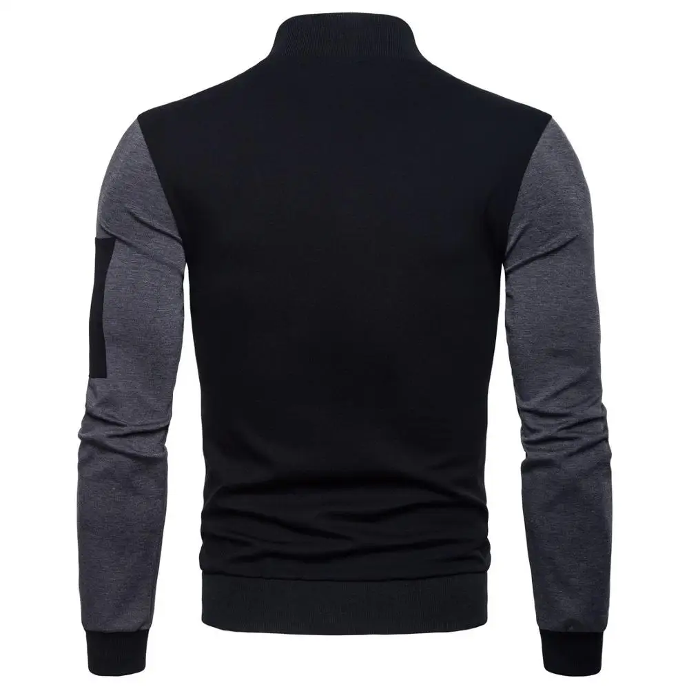 Jacket men 2019 New Autumn streetwear jackets men pilot PU leather Stitching casual jacket hip hop windbreaker zipper coat Top