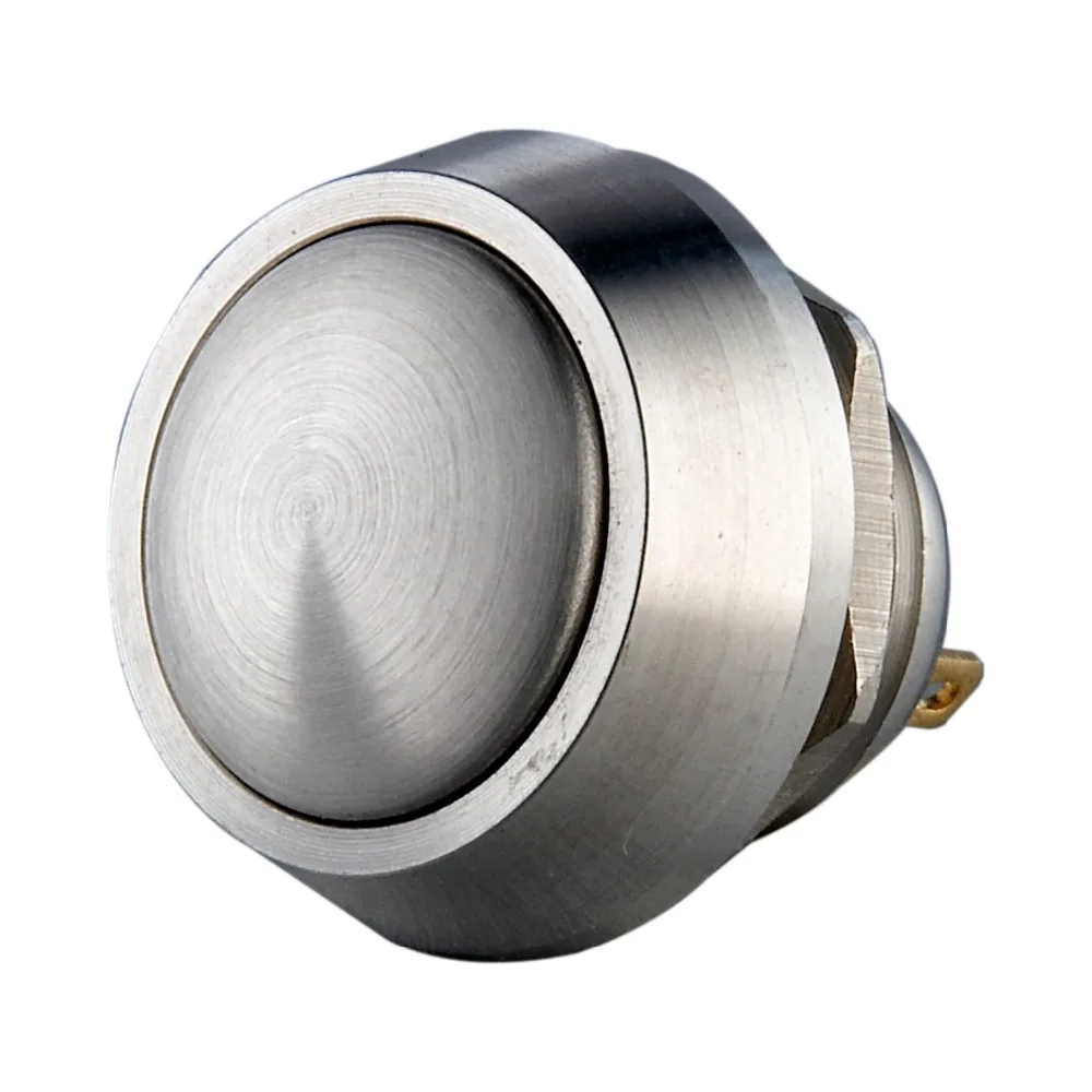 LANGIR Normally Open Waterproof Momentary Stainless Steel Metal Shell