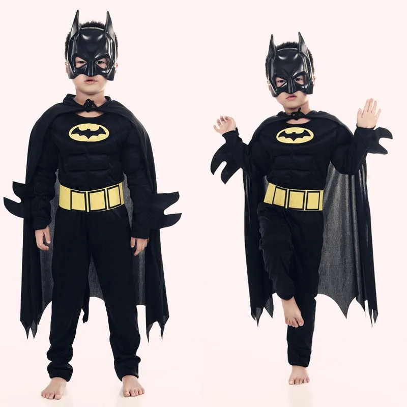 Muscle Batman Costumes,Superman Batman Movie Classic costume halloween for KIds Boys Justice league infantile superhero Clothes Muscle Batman Costumes,Superman Batman Movie Classic costume halloween for KIds Boys Justice league infantile superhero Clothes