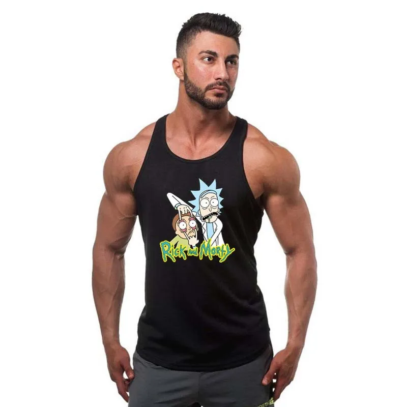 Super lucky shop-shirt Tank Tops Men Hipster Funny Cool Vest Letter Printed Male Fashion O-Neck Casual Black
