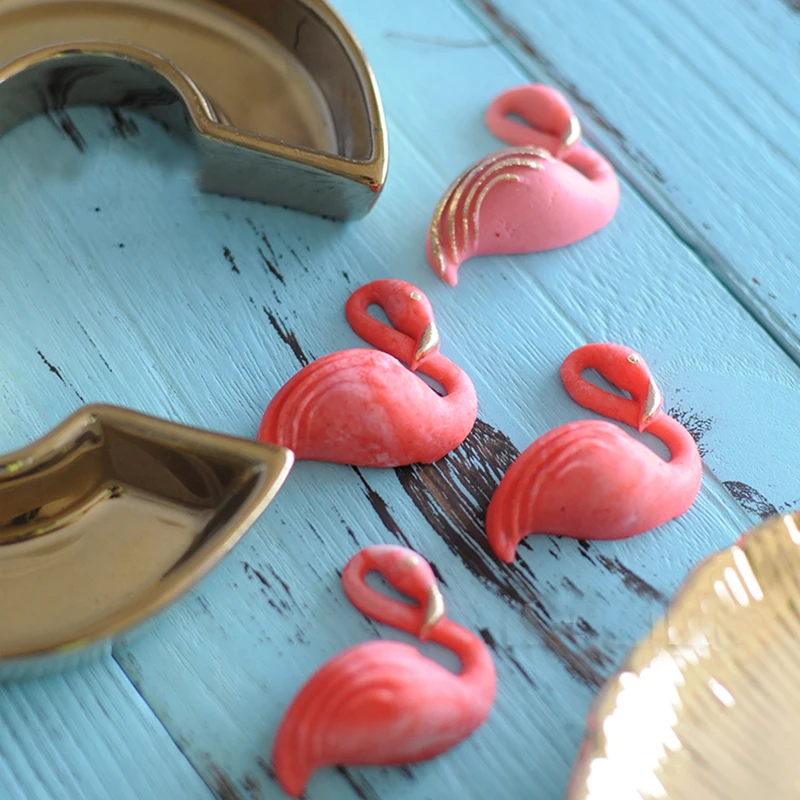 2шт 3D птицы фламинго черепаха силиконовая форма, лист форма для тортов, фондана форма для украшения торта инструмент Шоколад Мыло Форма для выпечки