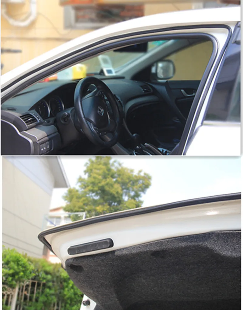 Уплотнение для автомобильной двери полосатая наклейка B Форма звука для изоляции, блокирования для Honda fit согласие CRV civic 2006-2012 Джаз город вариабельности сердечного ритма аксессуары
