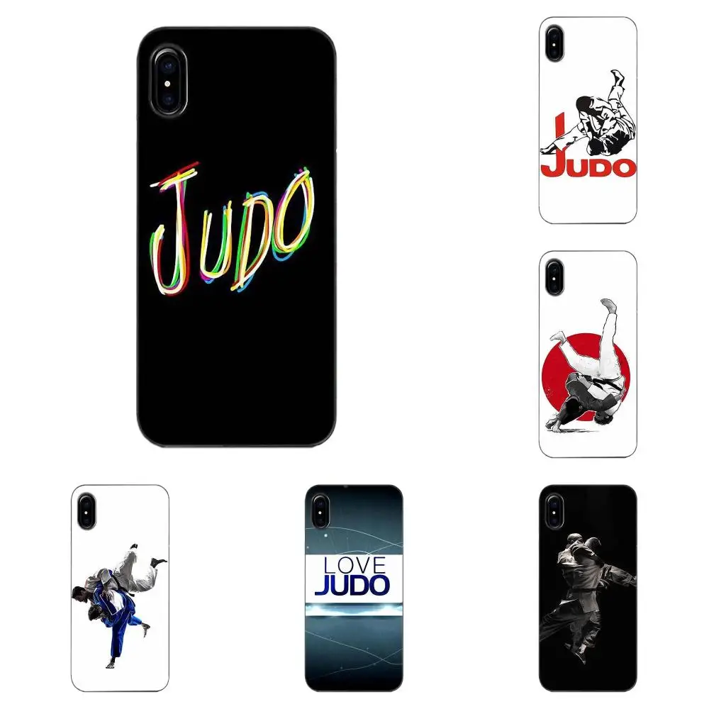 Мягкий чехол для телефона Apple iPhone 4 4S 5 5C 5S SE 6 6S 7 8 Plus X Fashion Judo Sport|Чехлы-накладки| |