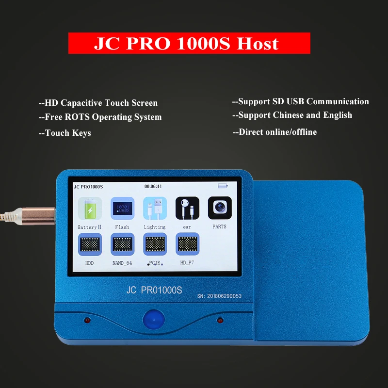 JC Pro1000S наушники тест er оригинальные наушники кабель инструменты для проверки для iPhone Lightning наушники MFI диагностический тест инструмент