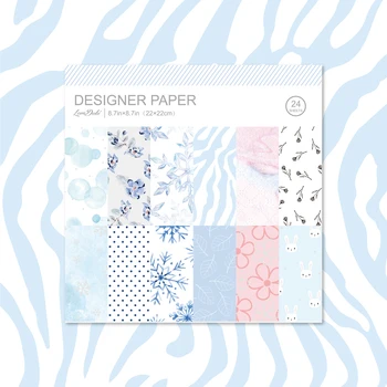 

Lovedoki Origami Art Background Pad Kit Notebook Accessories 24 Sheets 12 Designs Planner Diy Scrapbook Paper Gift Stationery