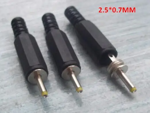 

1pc 2.5*0.7mm DC Power connector Yellow Head Plastic Handle with good Quality