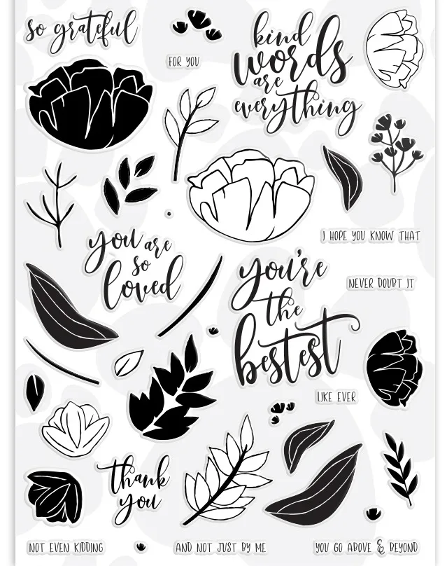 

15*20 cm/flower/Transparent Clear Stamps for DIY Scrapbooking/Card Making/Kids Christmas Fun Decoration Supplies