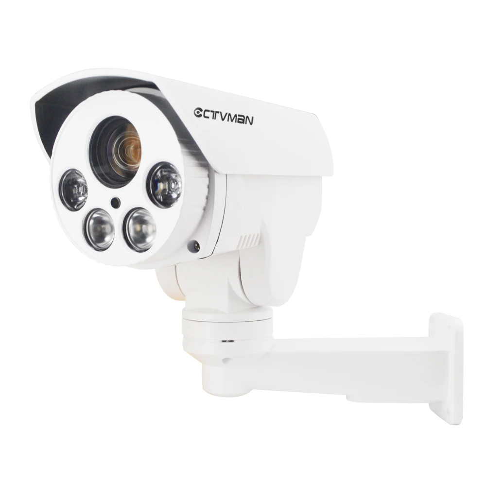 

CTVMAN Security IP PTZ Camera Outdoor 1080P 960P 4X 10X Optical Zoom Lens 5.1-51mm Pan Tilt LED Array IR 50M ONVIF Bullet IP Cam
