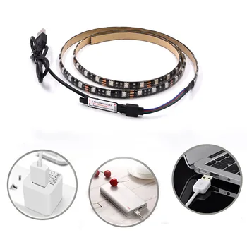 

RGB LED Strip Waterproof 0.5M 1M DC5V Fita LED Light Strip Neon LED Flexible Tape Ledstrip With Controller