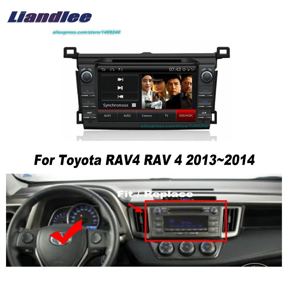 Clearance Liandlee For Toyota RAV4 RAV 4 2013~2014 Car Android Radio Player GPS NAVI Maps HD Touch Screen TV Multimedia CD DVD 3